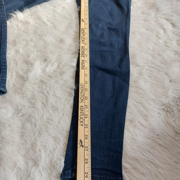True Religion Women's Dark Wash Low-Rise Misty Flat Pockets Skinny Jeans Siz 27 - Picture 6 of 11